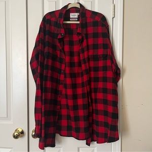 Buffalo print long sleeve button down